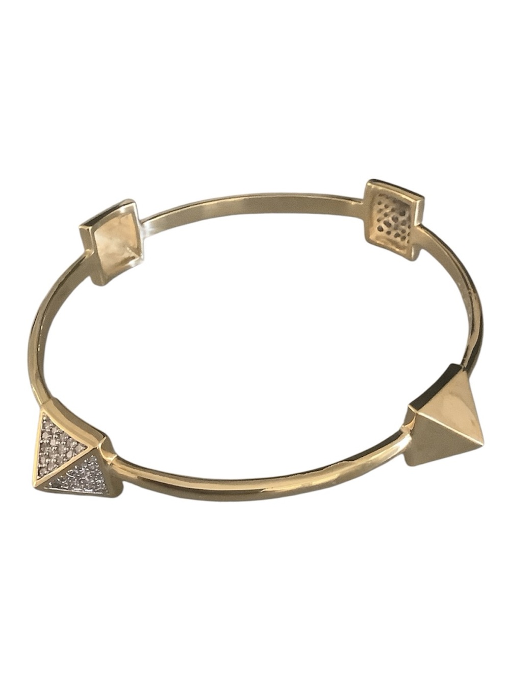 NWT NOIR BANGLE WITH PYRAMIDS BRACELET - Picture 3 of 3